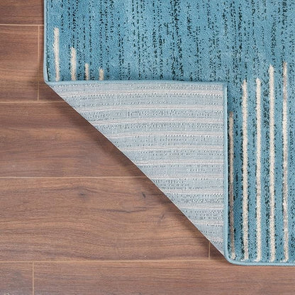 Rugshop Bohemian Stripe Stain Resistant High Traffic Living Room Kitchen - Image 6