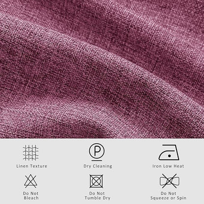 Macochico 100”Wx102”L 100% Blackout Pinch Pleated Linen Curtains - Image 5