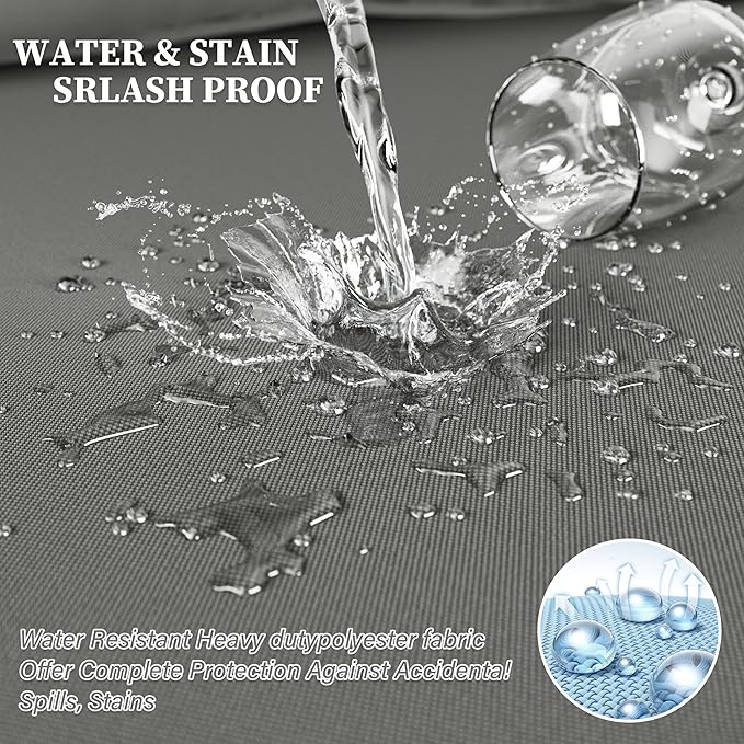 Outdoor Seat Cushion Set 24 L × 24 W × 5 H Inch Waterproof & Fade Resistant - Image 5