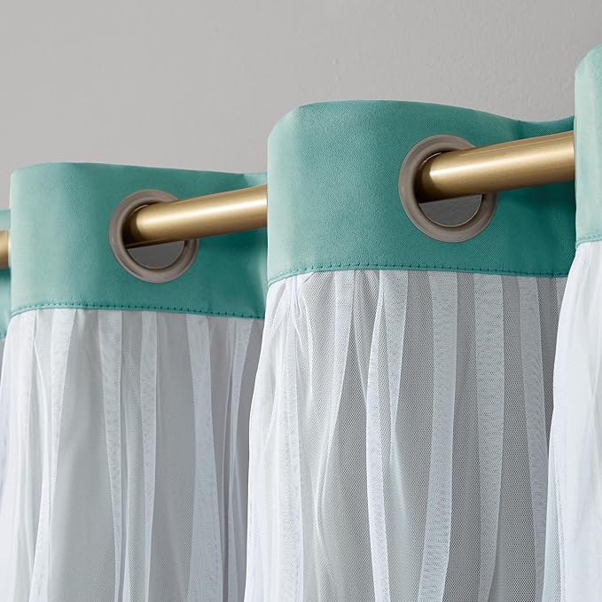 TOWN & COUNTRY LUXE Talia Double Layer Indoor Curtains, Sheer and Room - Image 5