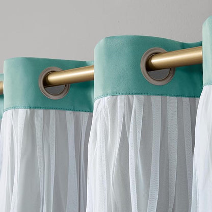 TOWN & COUNTRY LUXE Talia Double Layer Indoor Curtains, Sheer and Room - Image 5