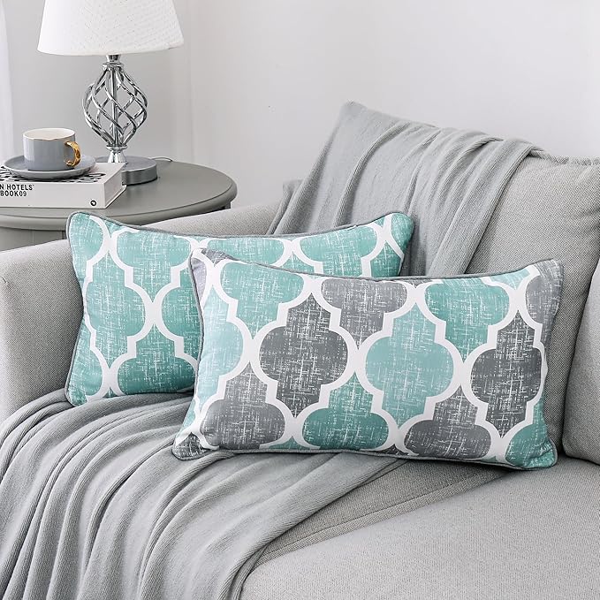 Beauoop Pack of 2 Throw Pillow Cases Covers by Beauoop