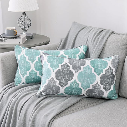 Beauoop Pack of 2 Throw Pillow Cases Covers by Beauoop