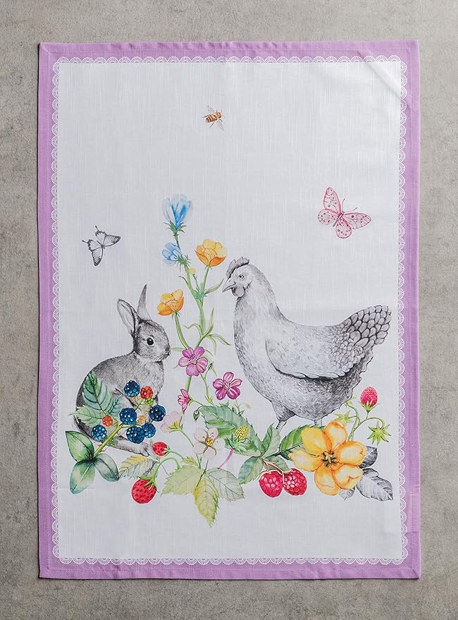 Maison d' Hermine Kitchen Towels Set of 3 100% Cotton 27.50" x 20" Reusable - Image 2