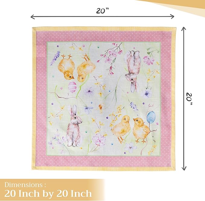Maison d' Hermine Cloth Napkins Set of 4 100% Cotton Everyday Reusable Square - Image 4