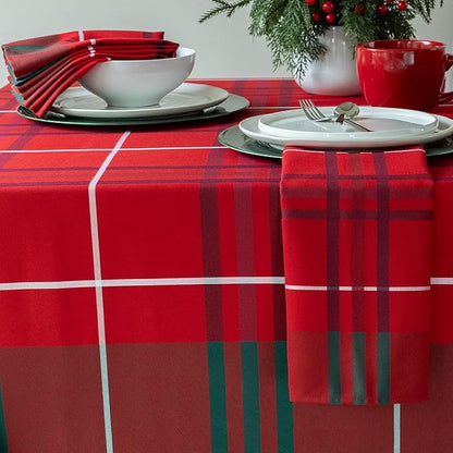 Benson Mills Heavyweight Yarn Dyed Engineered Woven Fabric Plaid Table Cloth - Image 6