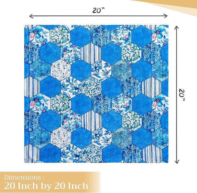 Maison d' Hermine Cloth Napkins Set of 4 100% Cotton Everyday Reusable Square - Image 4