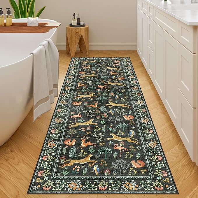 DUKINO 2x10 Rug for Hallway, Washable Kitchen Runner Rug - Image 8