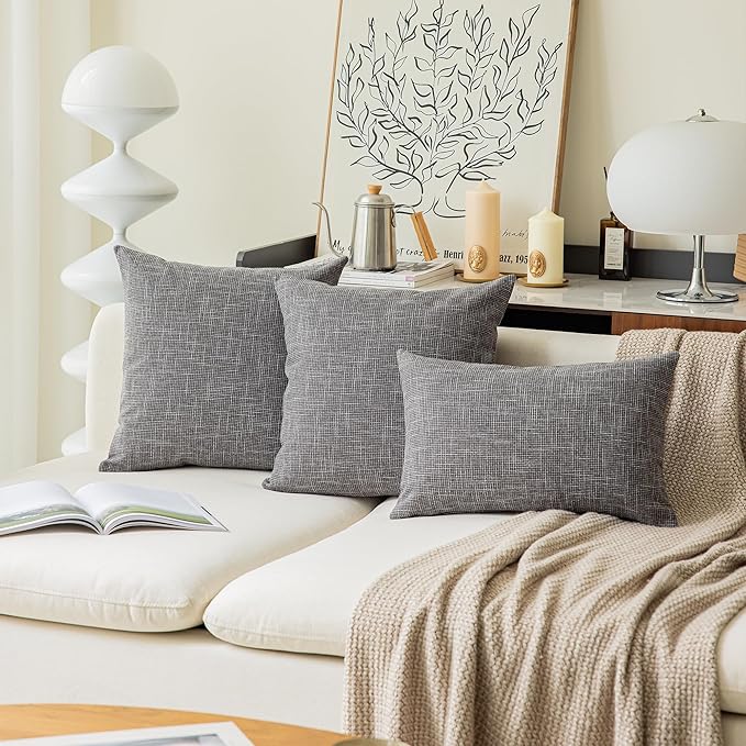 Kevin Textile Star Linen Soft Pillow Covers, Square Decorative Throw Cushion - Image 9