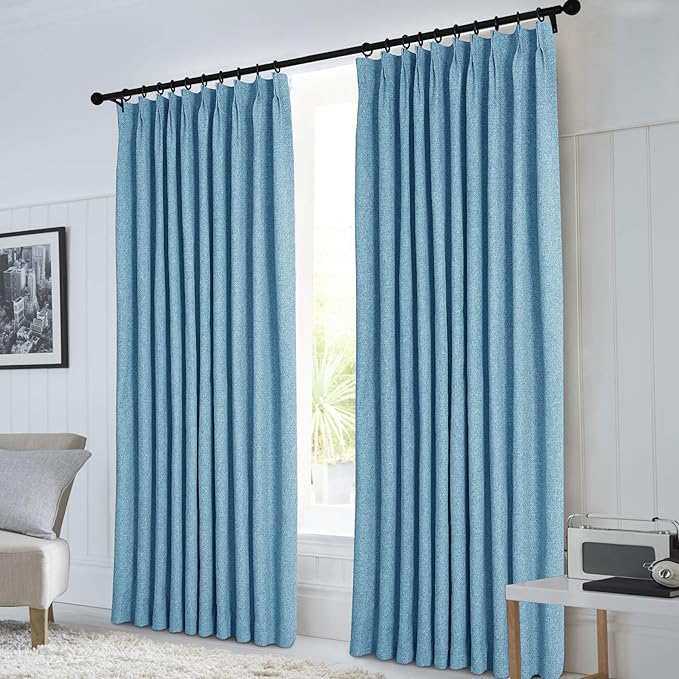 Macochico Pinch Pleated Full Blackout Curtains - Image 2
