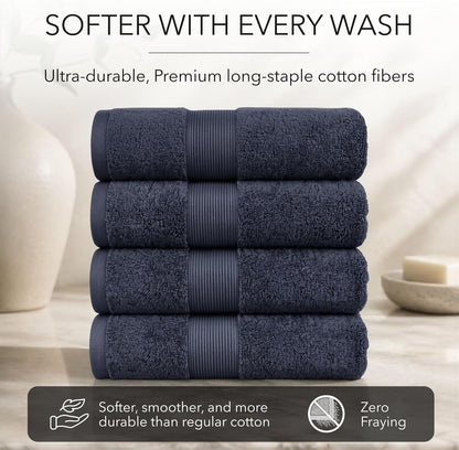 jouline | 4-piece large premium 600gsm bath towel, package contents