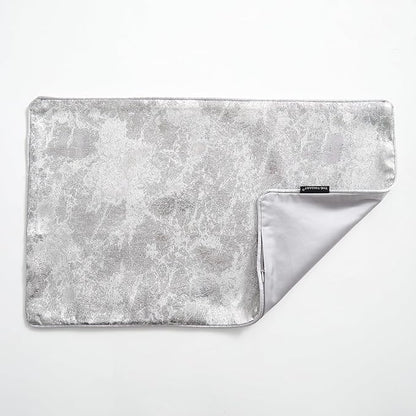 THE-TINOART Platinum Silver Metallic Pillow Case 12x20 - Image 4