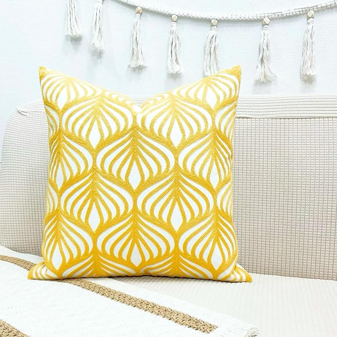 Slow Cow Embroidery Decorative Throw Pillow Cover Case - Image 6