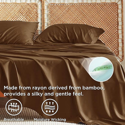 Bedsure California King Sheet Sets, Cooling Sheets - Image 3