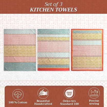 Maison d' Hermine Kitchen Towels Set of 3 100% Cotton 27.50" x 20" Reusable - Image 2