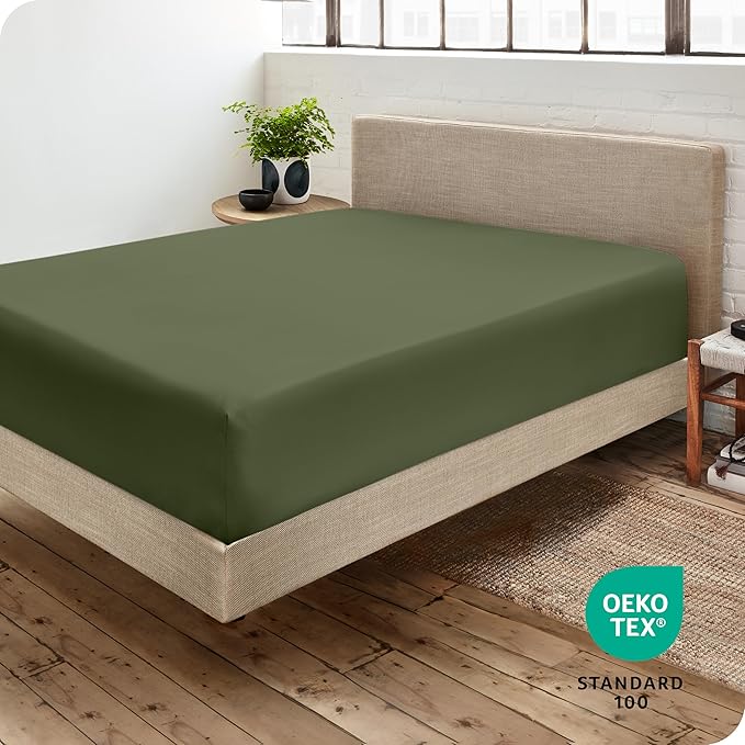 Bare Home Fitted Bottom Sheet Short Queen Size - Image 4