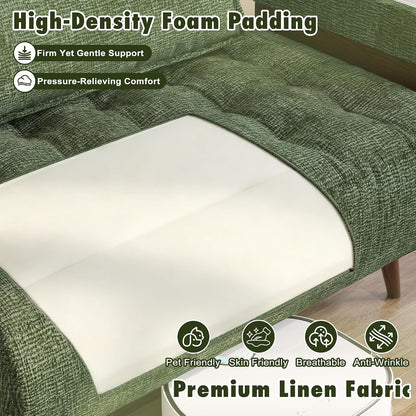 jasiway 37" mid-century convertible sofa chair bed sleeper, package contents