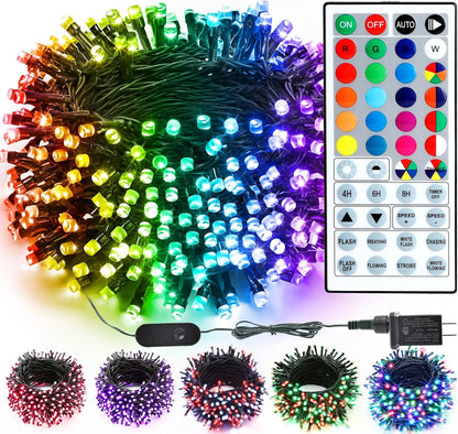 ODEETRONIC 66ft 200 LED Halloween String Lights Color Changing with Remote