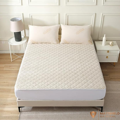 Luxury Quilted Organic Cotton Mattress Protector Full - Image 8
