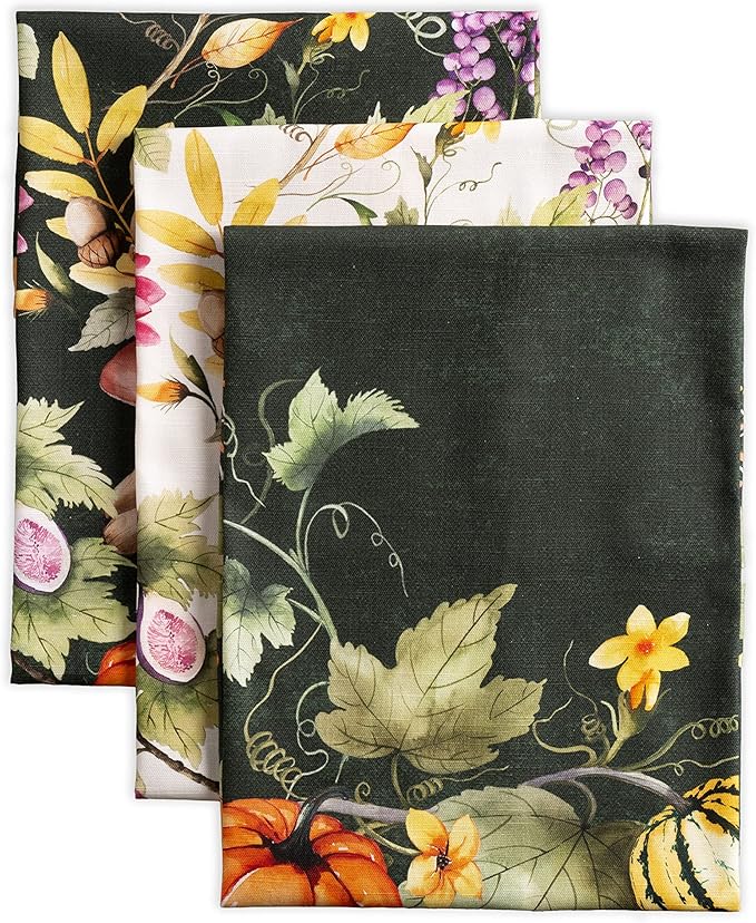 Maison d' Hermine Kitchen Towels Set of 3 100% Cotton 20" x 27.5" Reusable by MaisondHermine