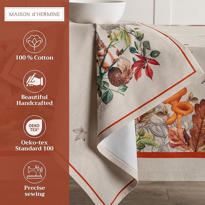 Maison d' Hermine Cloth Napkins Set of 4 100% Cotton - Image 2