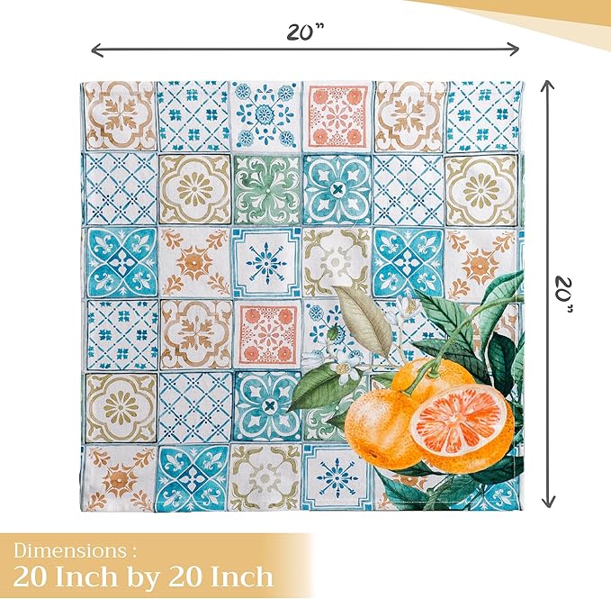 Maison d' Hermine Cloth Napkins Set of 4 100% Cotton Everyday Reusable Square - Image 4