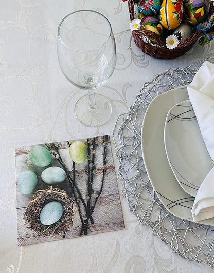 AM Décor Easter Dinner Napkins 20 Count Soft 3-Ply Tissue Servilities - Image 2