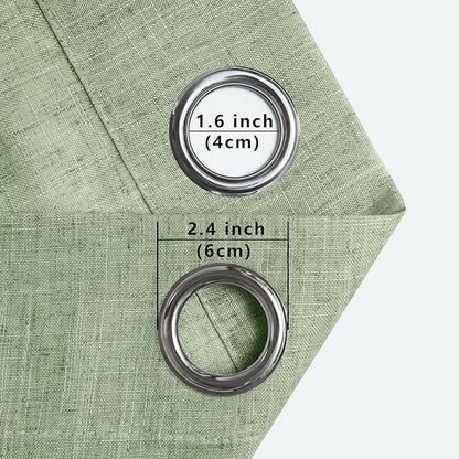 Light Sage Green 108 Inches Long Curtains - Image 8