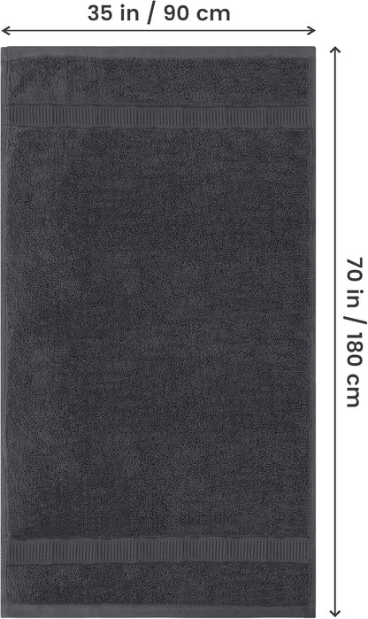 utopia towels jumbo bath sheets, 2 pack, 35x70, close-up detail