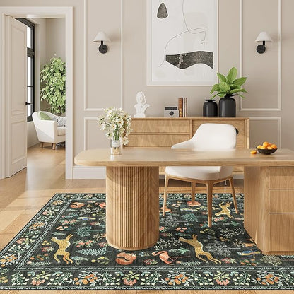 DUKINO 3x5 Rug, Washable Animal Area Rug - Image 5