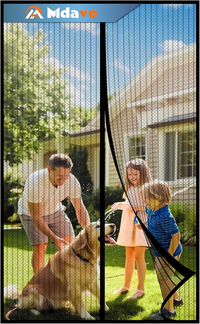Magnetic Screen Door, Screen Door Mesh, Keep Bugs Out, Easy Install Works by Welcometobuy