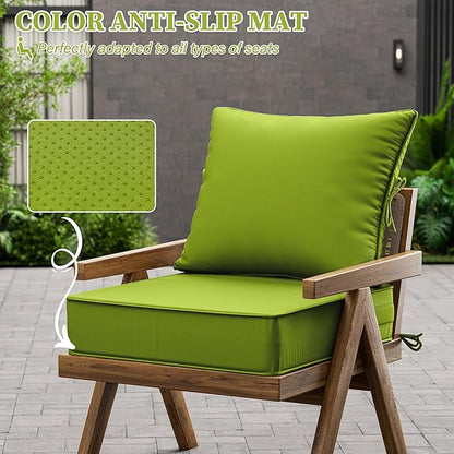 Outdoor Seat Cushion Set 22 L × 24 W × 5 H Inch Waterproof & Fade Resistant - Image 6