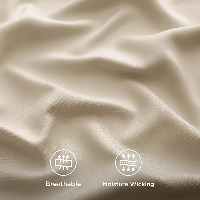 Bedsure Cooling Sheets Twin, Rayon Derived from Bamboo, Cooling Sheets - Image 4