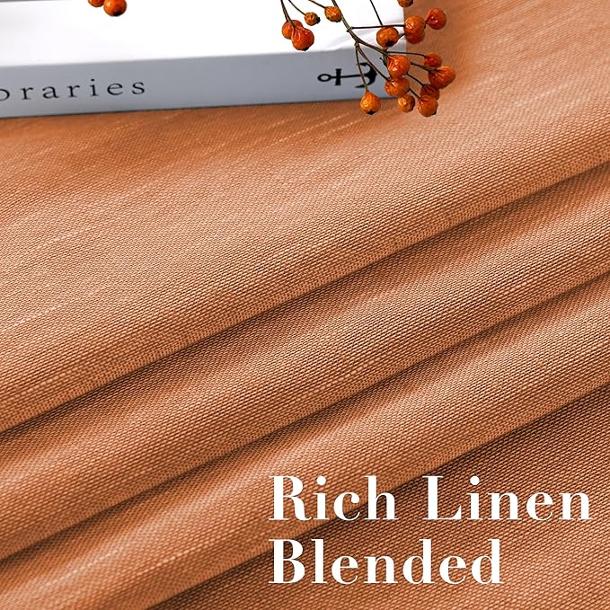 H.VERSAILTEX Linen Curtains Natural Linen Blended Curtain Panels - Image 4
