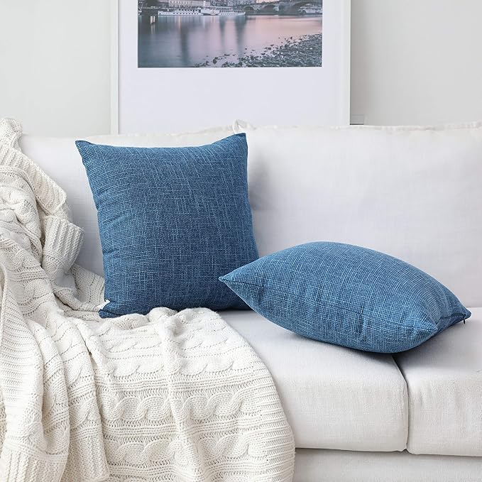 Kevin Textile Decorative Toss Pillow Case Star Striped Linen Cushion Cover - Image 4
