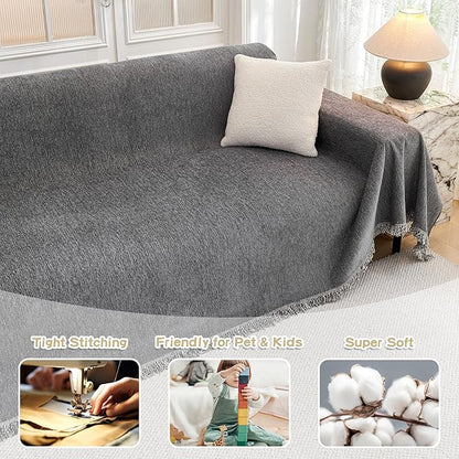 MYSKY HOME Oversized Couch Cover Sofa Covers Couch Covers - Image 2