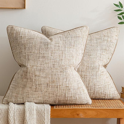 a moment Khaki Reversible Pillow Covers 2 Pack by amoment