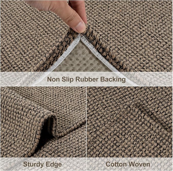 Uphome Kitchen Runner Rug, 2x4'3 Washable Boho Rug Runners - Image 3