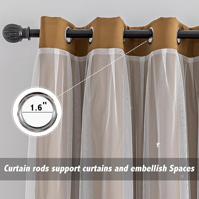 indistar Star Cutout Kids Window Blackout Curtains - Image 4