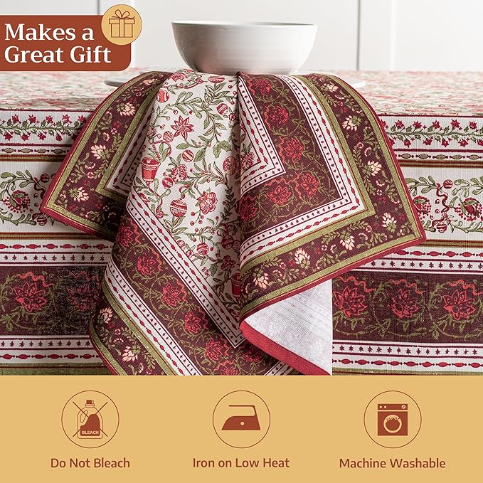 Maison d' Hermine Cloth Napkins Set of 4 100% Cotton - Image 5