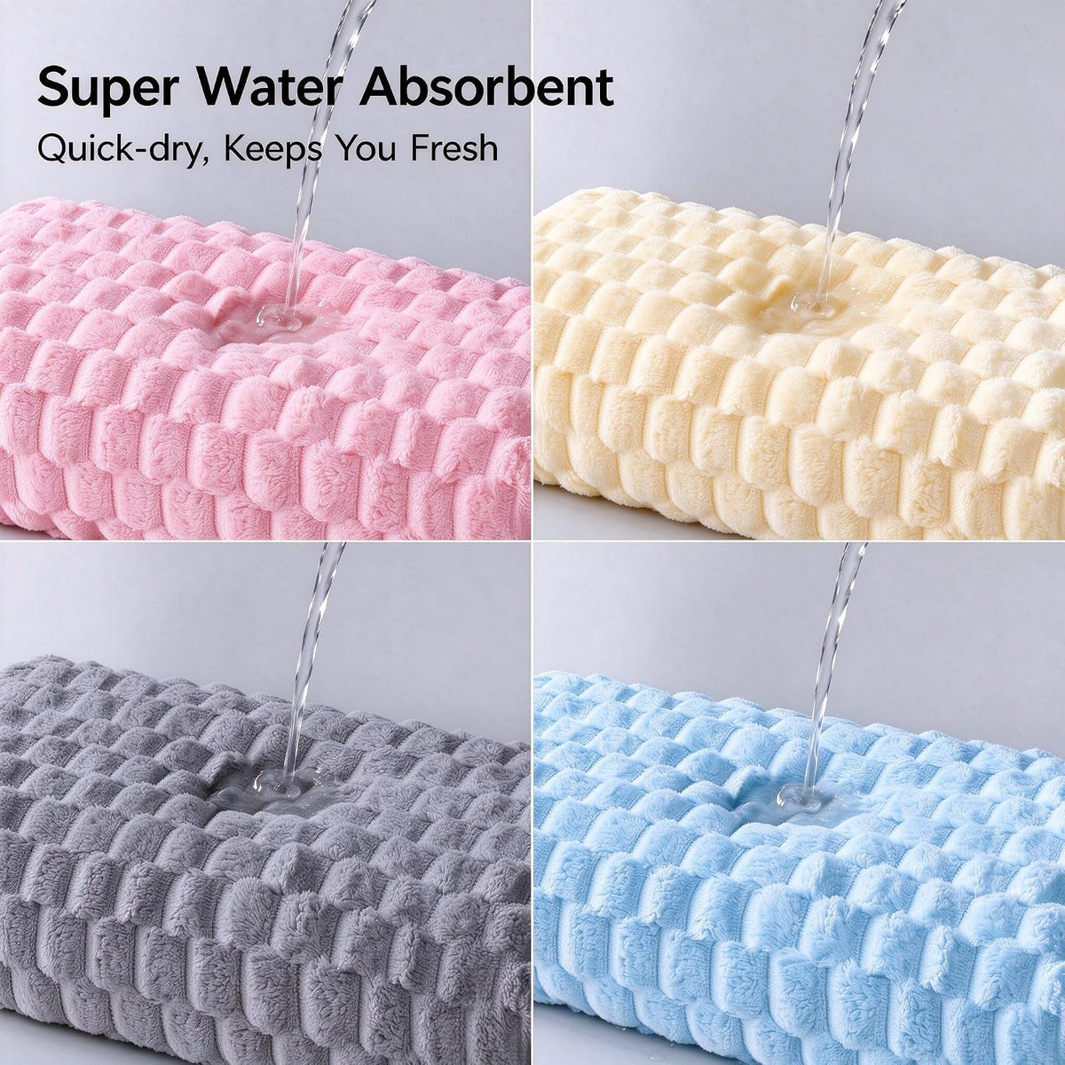 microfiber bath towels, quick dry, super soft, 27.5"x55", close-up detail