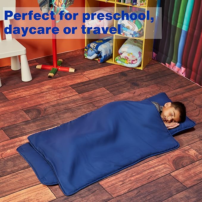EVERYDAY KIDS Nap Mat with Removable Pillow - Image 2