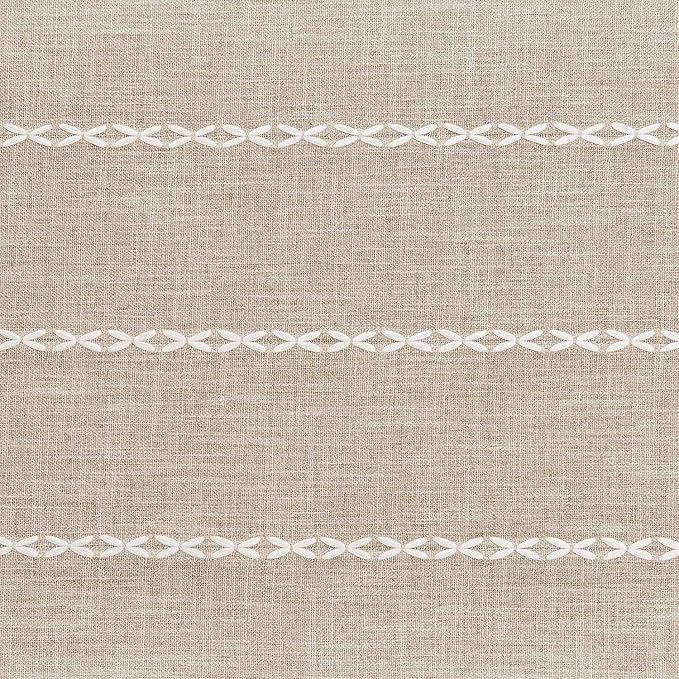 ZeeMart Farmhouse Braided Striped Table Runner, Rustic Beige Table Runners 60 - Image 6