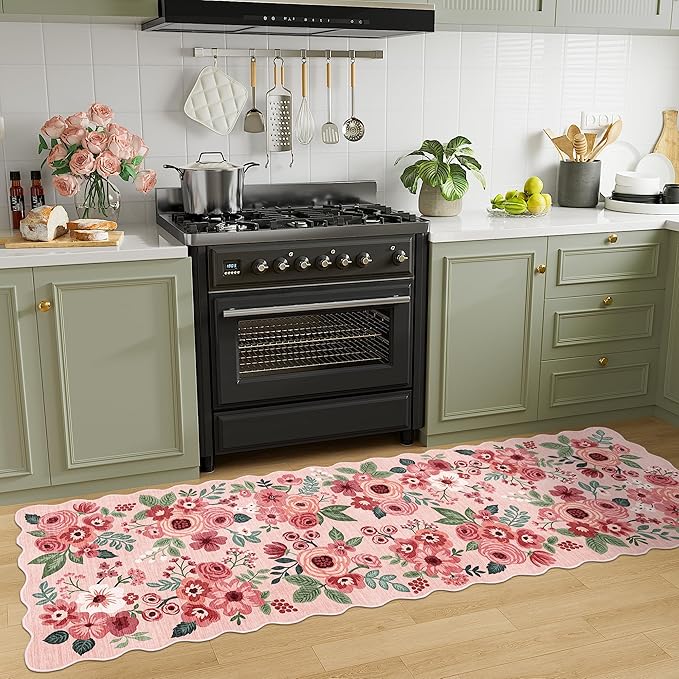 DUKINO 2x10 Runner Rug for Hallway, Washable Kitchen Rug - Image 3
