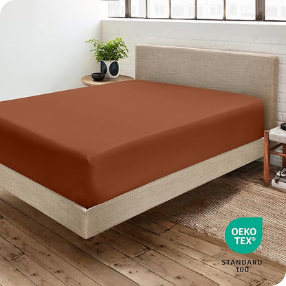 Bare Home Fitted Bottom Sheet Twin Size - Image 4