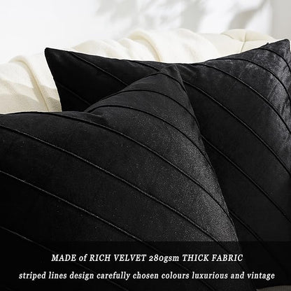 GIGIZAZA Decorative Velvet Pillow Covers 16x16, Living Room Square Cushion - Image 2