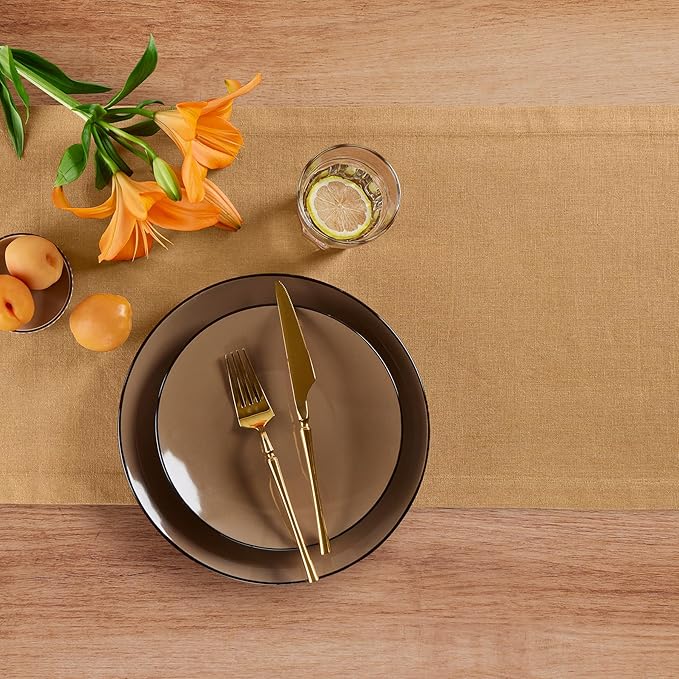 Solino Home Linen Table Runner 108 Inches Long - Image 3