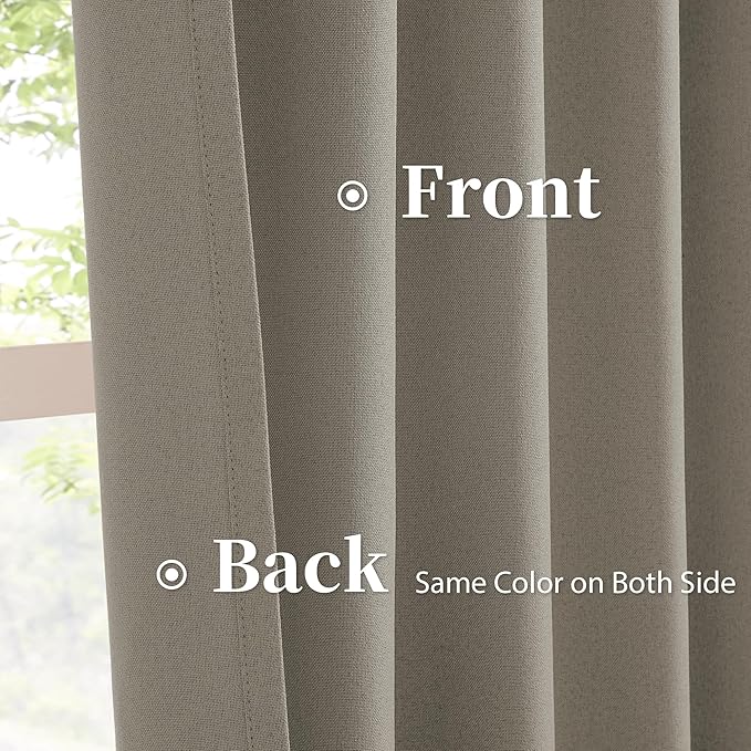 KEQIAOSUOCAI Thermal Blackout Curtains 126 Inches Long - Image 4