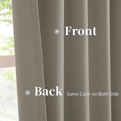 KEQIAOSUOCAI Taupe Blackout Curtains - Image 4