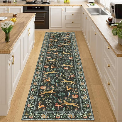 DUKINO Runner Rug, 2x8 Washable Kitchen Rugs by DUKINO